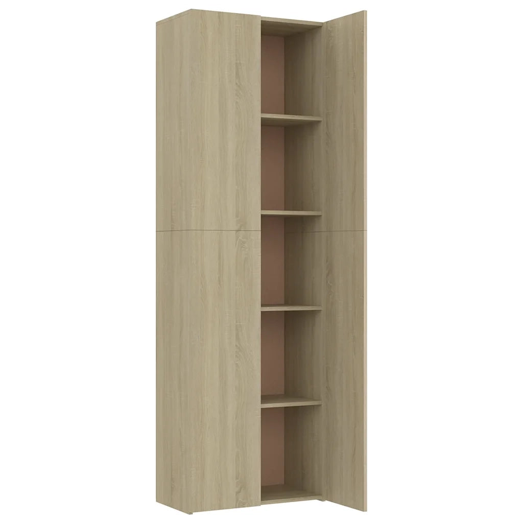 Armadio per Ufficio Rovere Sonoma 60x32x190cm Legno Multistrato CFW4079314