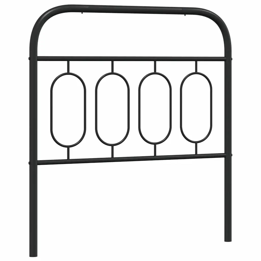 Testiera in Metallo Nero 80 cm 377144