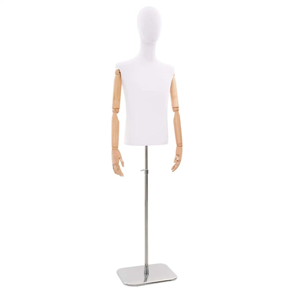 Manichino Regolabile 170-218 cm con Base Maschio PP Bianco 42041703