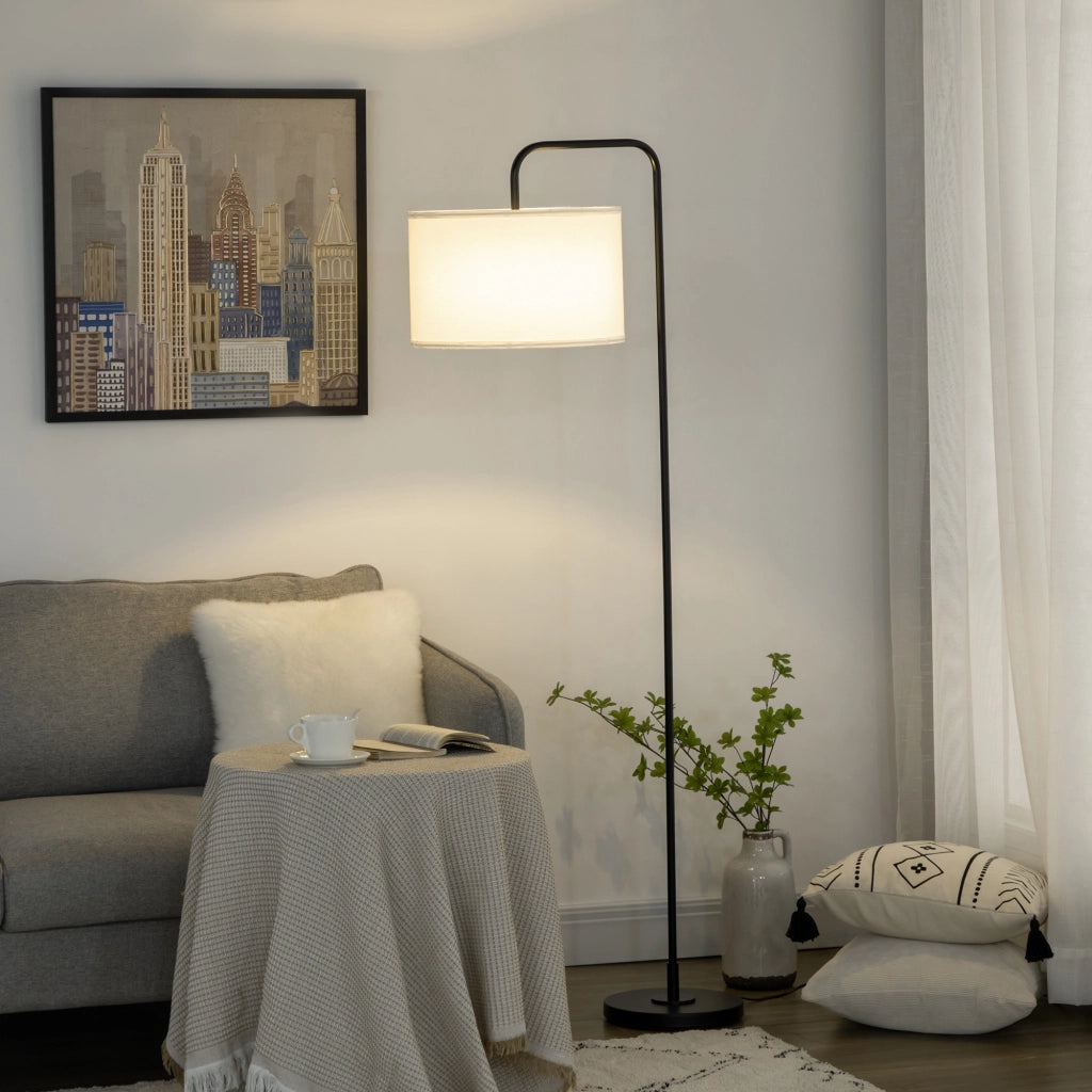 Lampada da terra ¨C Minimal ¨C nero metallo 64x38x163.5 cm