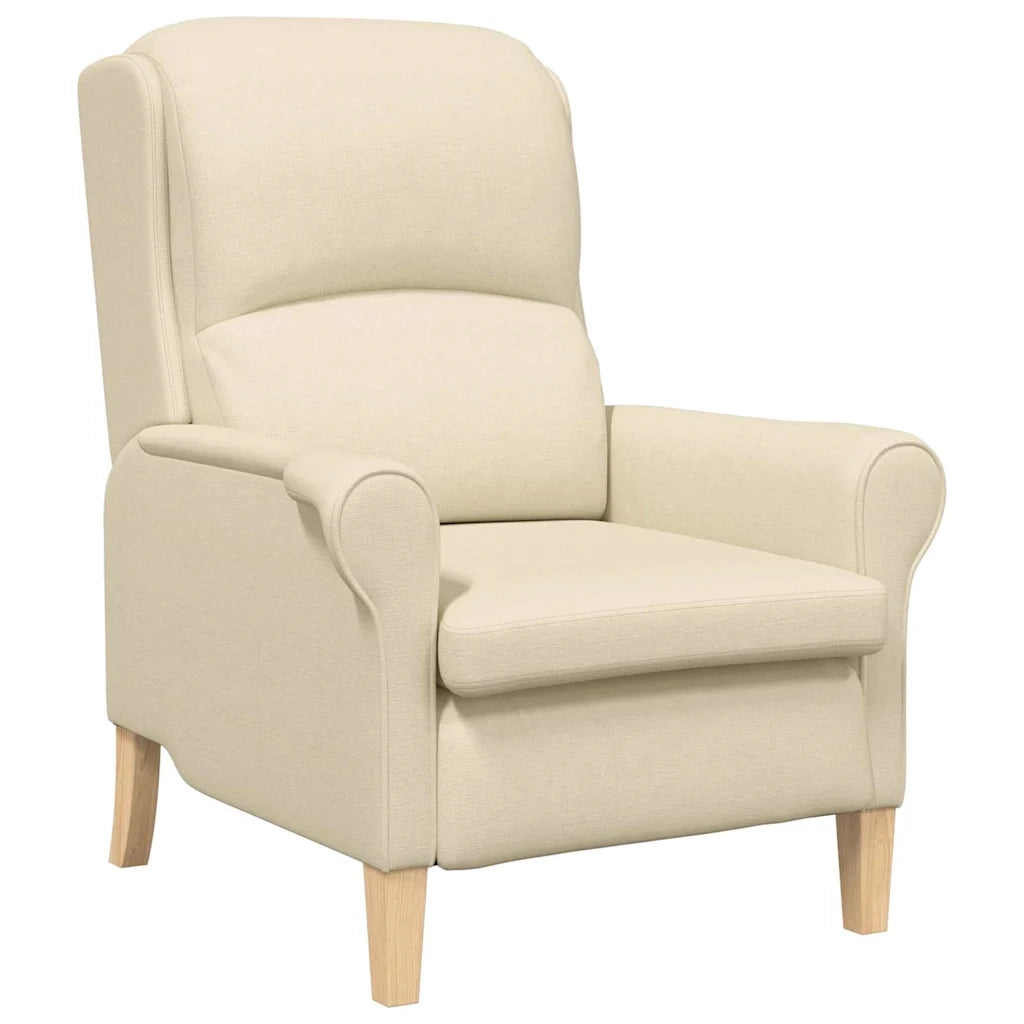 Poltrona | Sedia Relax Crema Tessuto
