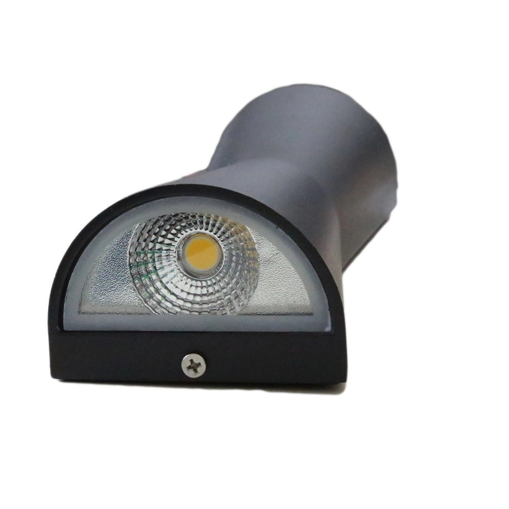 Trade Shop - Applique Lanterna A Parete Da Esterno 10w A Doppio Led 5w + 5w Luce 6500k -