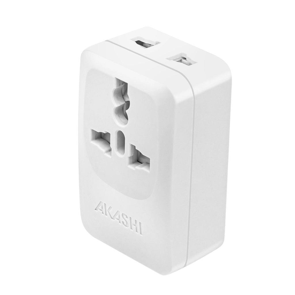Adattatore Viaggio USA Giappone USB USB C 15W Bianco Akashi