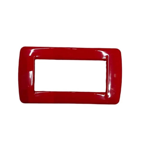 VIMAR IDEA - RONDO` PLACCA 4P METAL ROSSO
