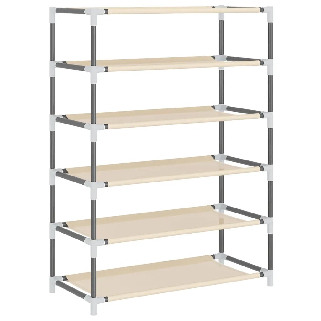 Scarpiera | Mobile per scarpe Crema 60x28x90 cm Tessuto