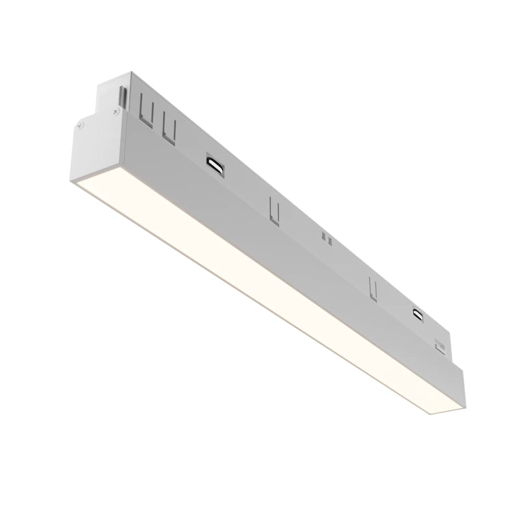 Maytoni Faretto moderno Exility Basis 1 luce LED integrato bianco alluminio