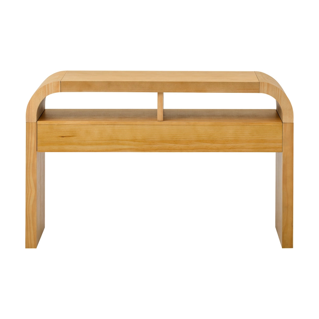 Consolle Ingresso con Cassetti e Ripiani ¨C Xylo ¨C Slim, Legno, Naturale