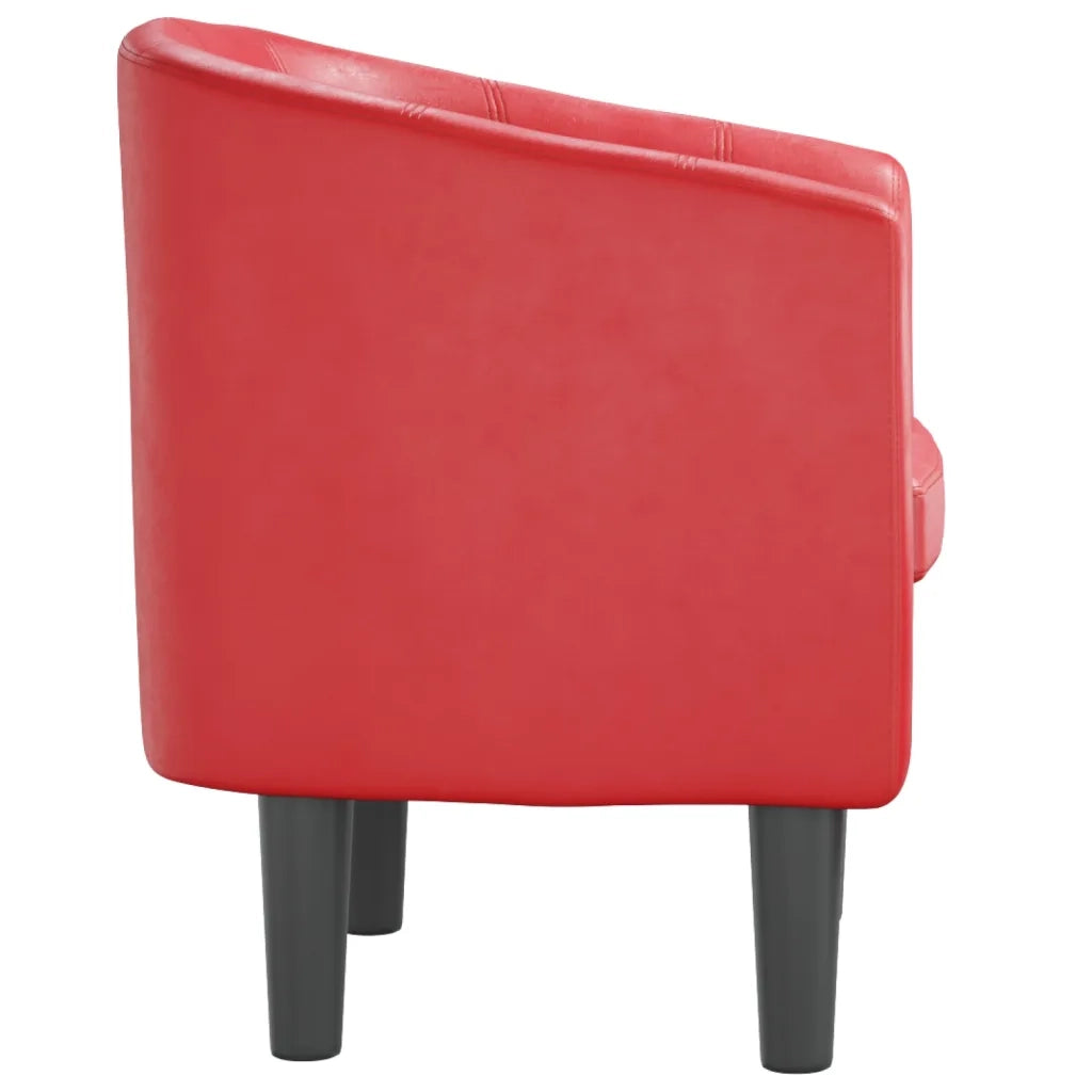 Poltroncina a Pozzetto Rossa in Similpelle 356490