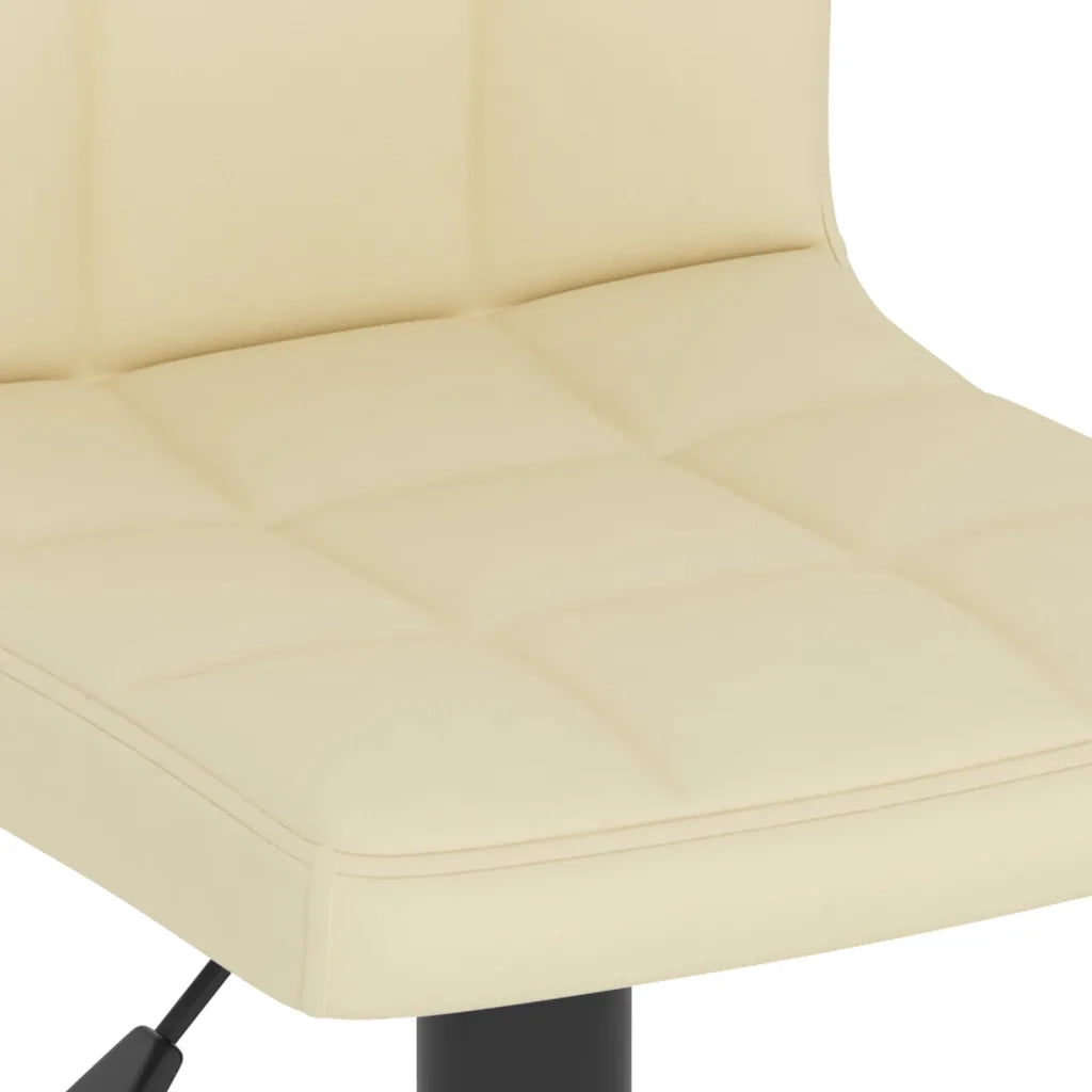 Sgabelli da Bar 2 pz Crema in Tessuto 334284