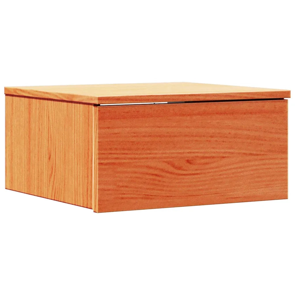 Comodino con cassetto 2 pcs Marrone cerato 37 x 35 x 18,5 cm 873486
