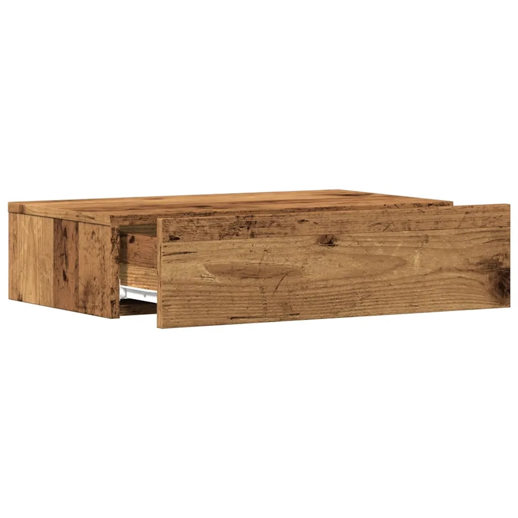 Mobile Porta TV con Luci LED-Mobile per TV-Credenza TV Legno Antico 60x35x15,5 cm