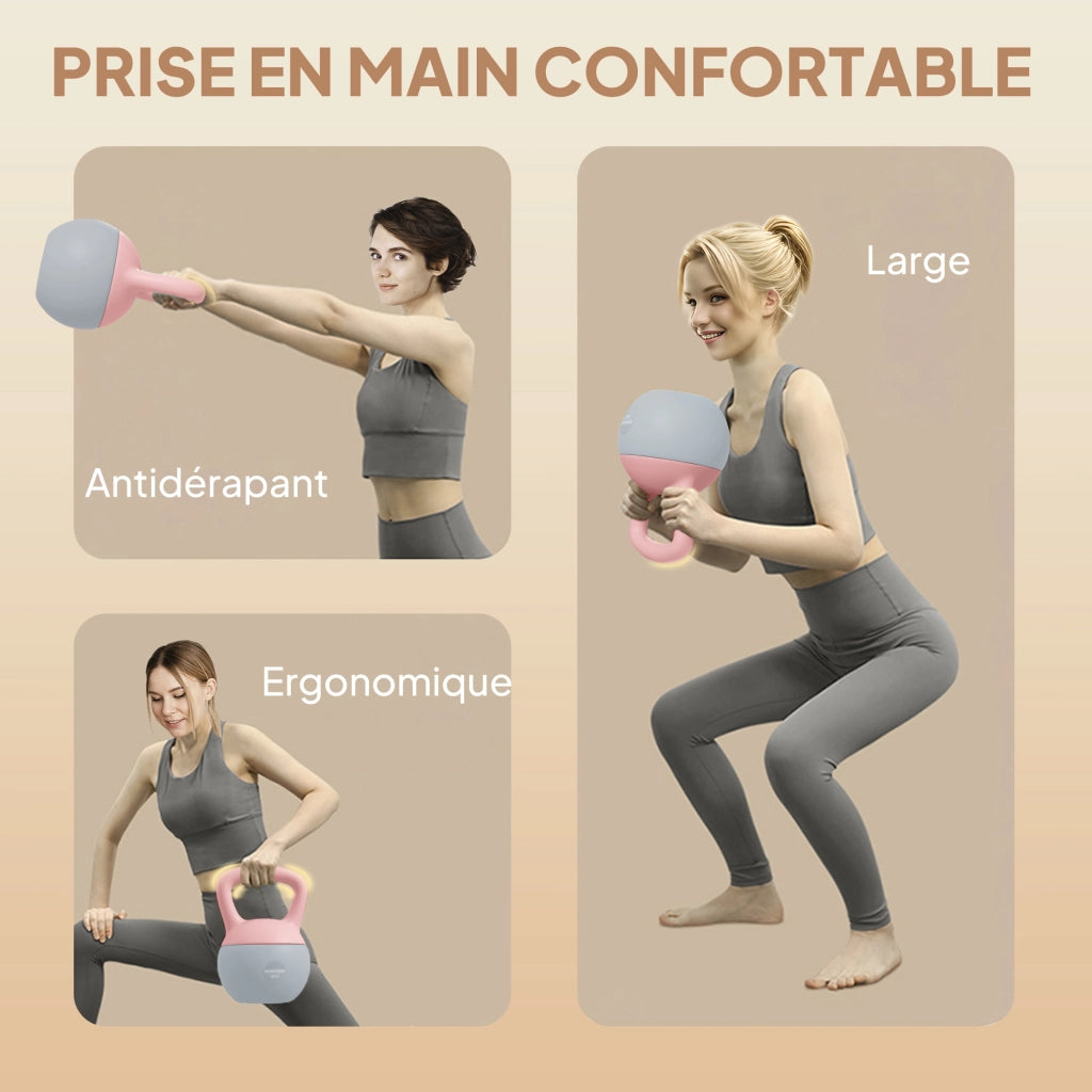 Kettlebell 6 kg ¨C zephmum ¨C 19x19x28 cm Rosa