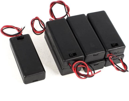 Alimentatore per batterie 2 x 1,5 V AAA con 7 interruttori ON/OFF