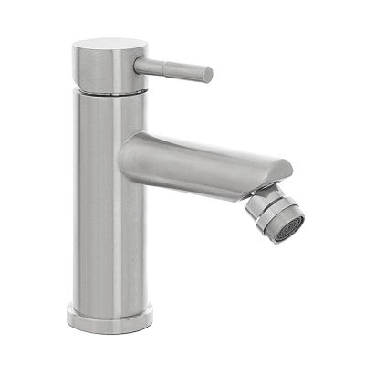 Set miscelatori lavabo e bidet acciaio spazzolato e piletta click-clack  York