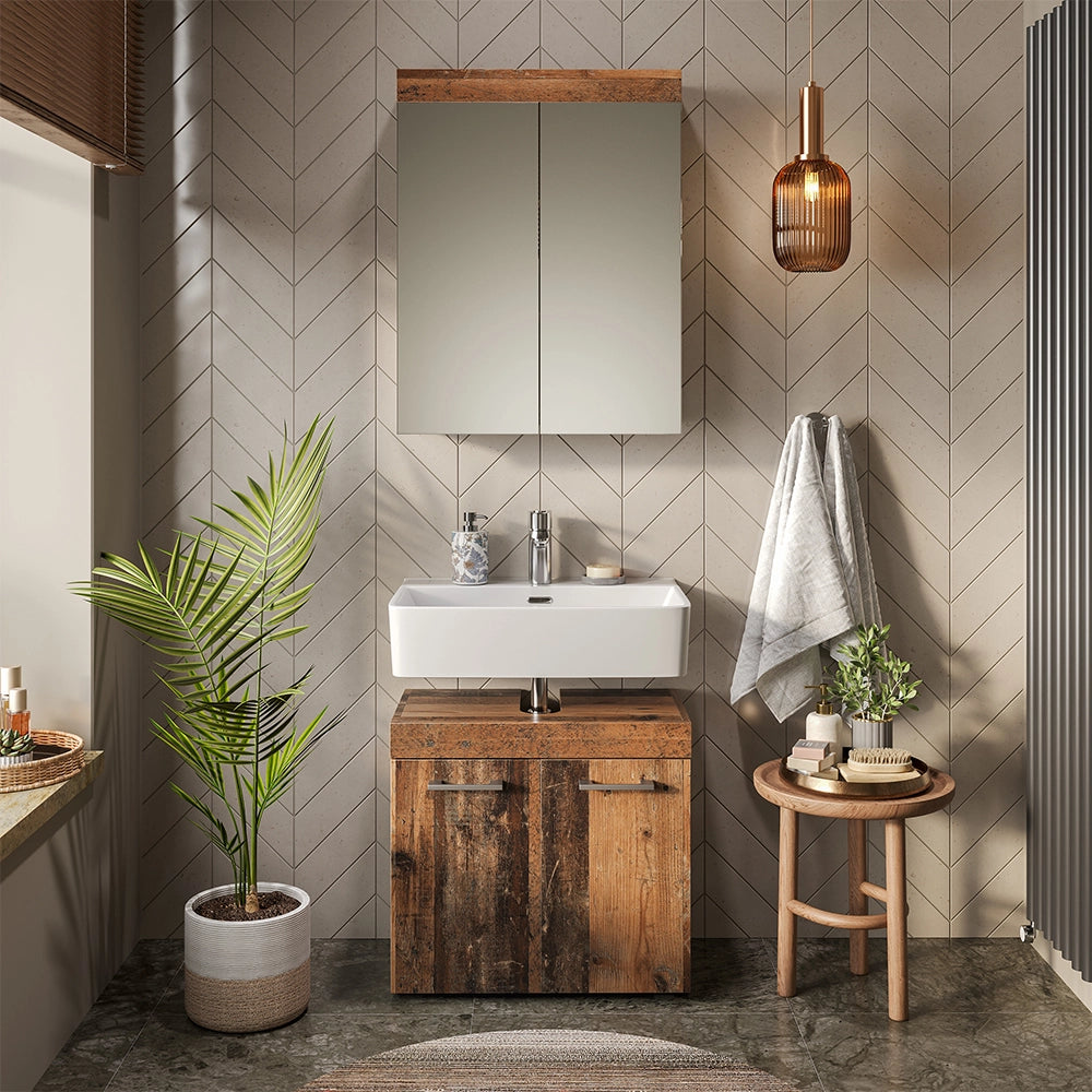 Vicco Set di mobili da bagno Oldstyle 2 parti