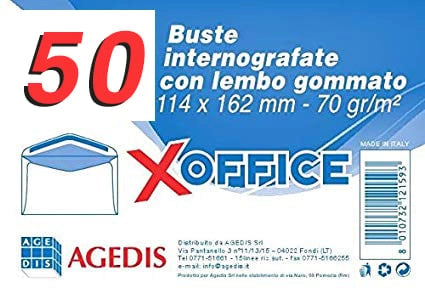 50 BUSTE DA LETTERA C6 LEYLA BIANCA