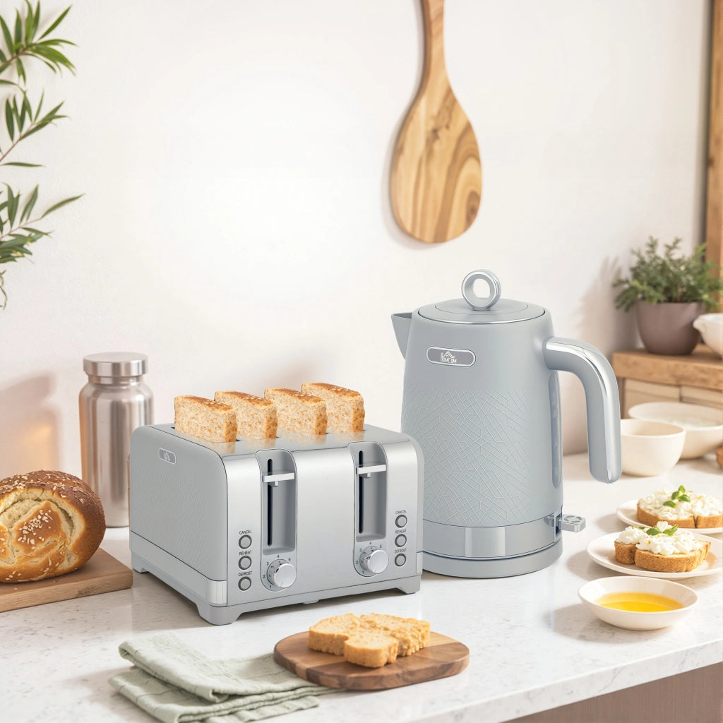 Bollitore e Tostapane Set ¨C Minimal ¨C 1.7L 2200W Bianco