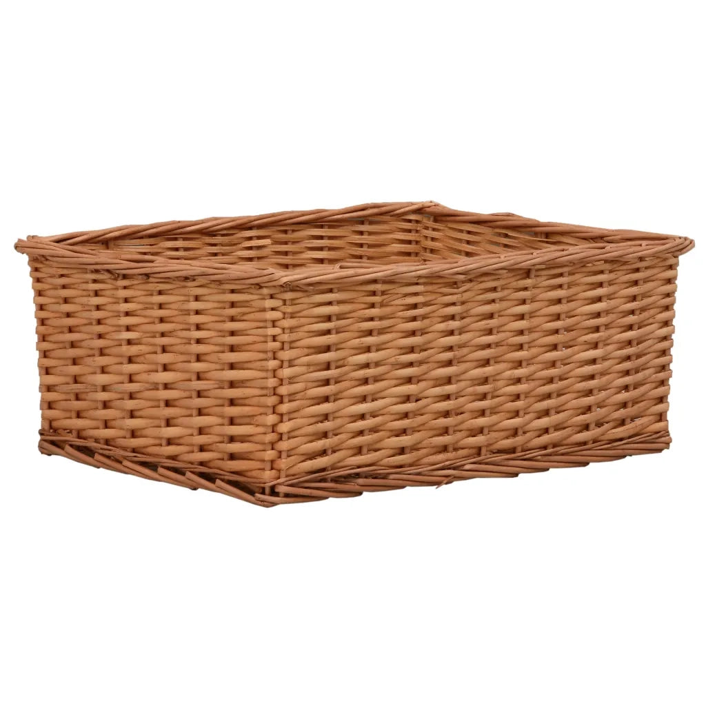Set Cestini Impilabili 4 pz Marroni in Salice 286980