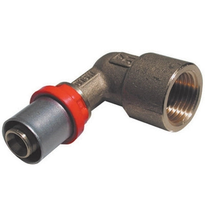 RACCORDO PRESS CURVO FEMMINA PER MULTISTRATO- 1/2 x 16- TIEMM- pezzi 1