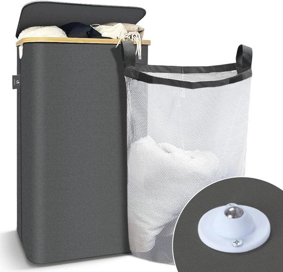 Assecco con coperchio - Asciugatrice pieghevole - 100L - Grigio
