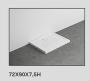 P.DOCCIA 72X90 H. 7 BCO LUCIDO - CIELO