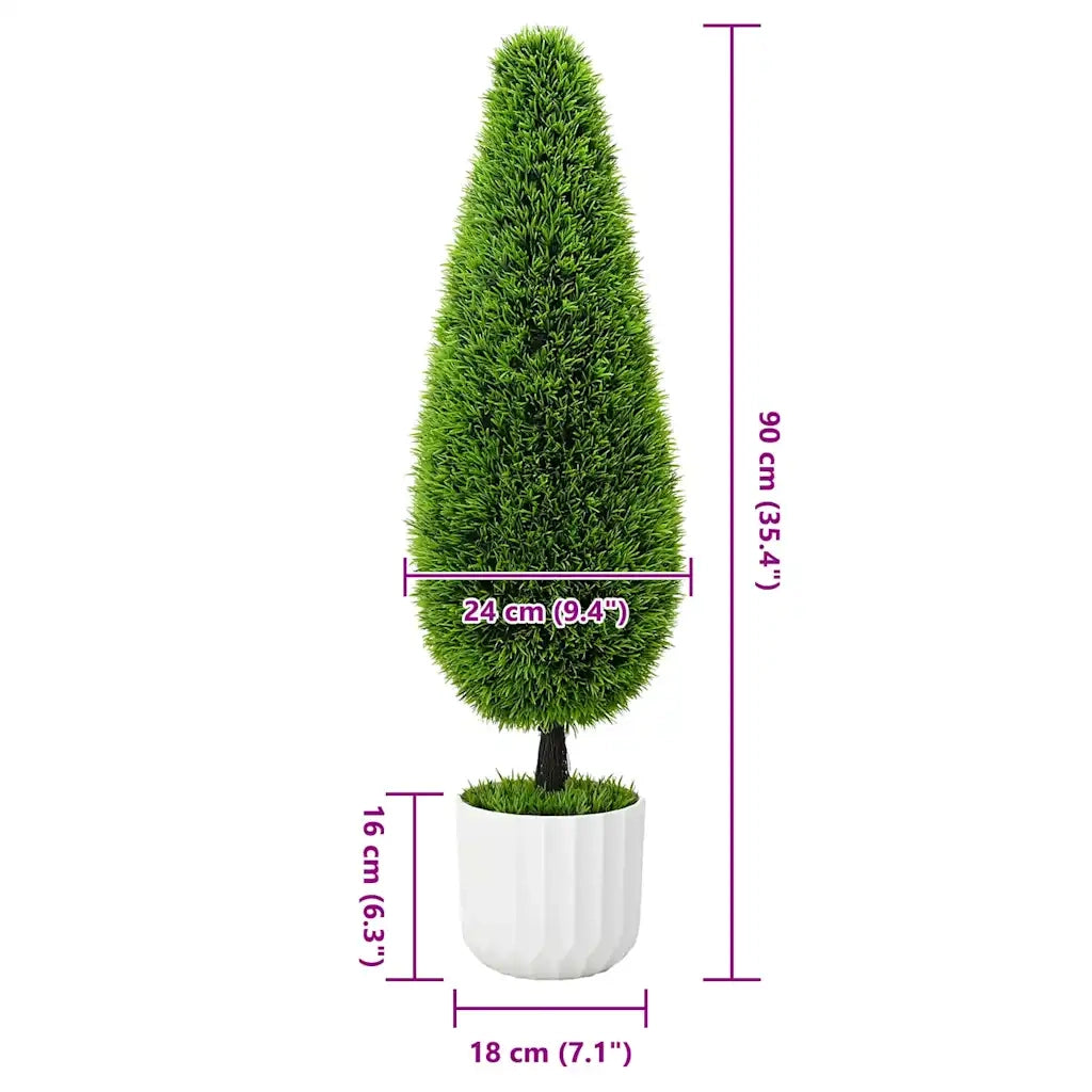 Pino Artificiali Verde 24 x 24 x 90 cm Plastica CFW2494200