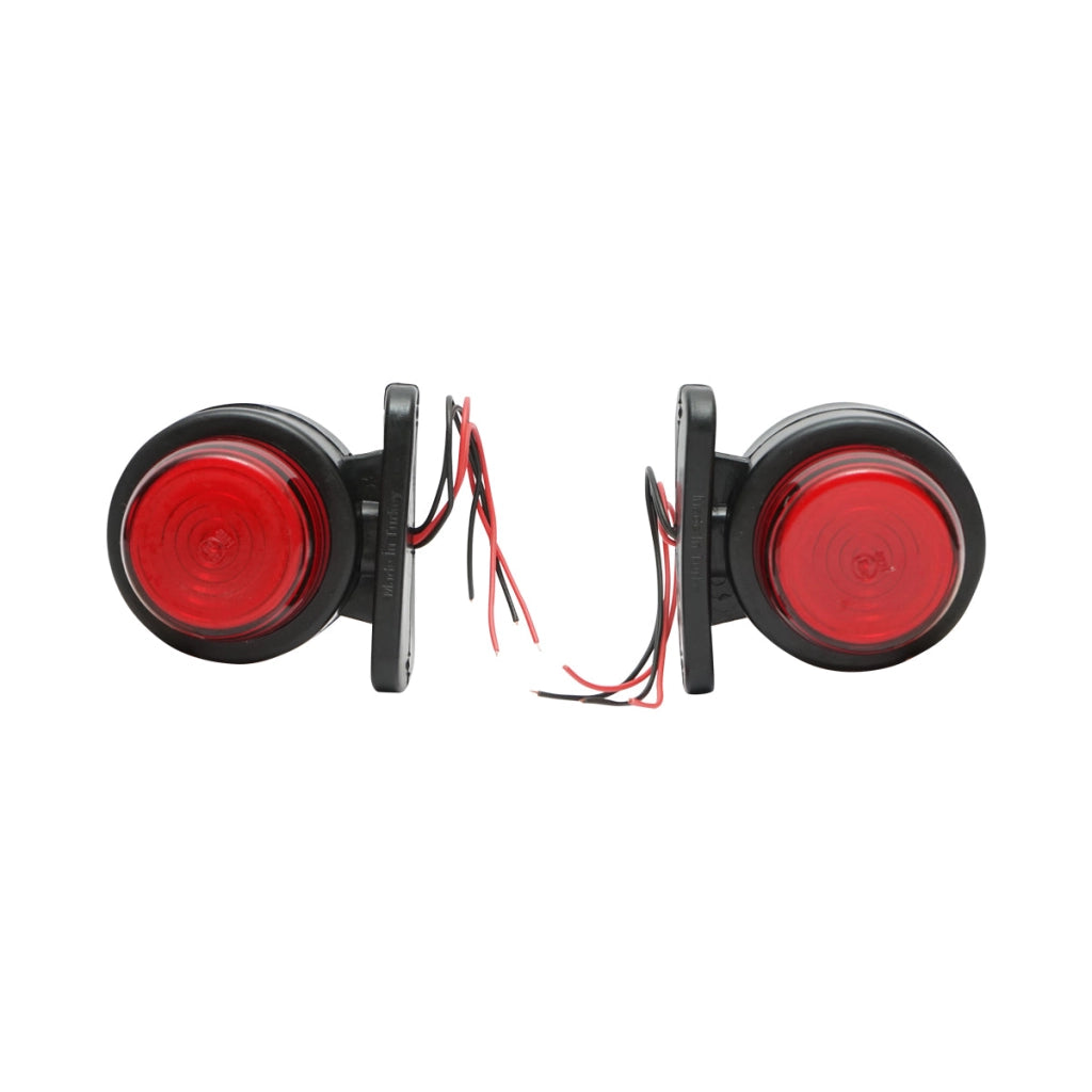 Lampada laterale con LED NEON, 12-24V, rosso-bianco, Breckner Germany