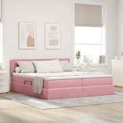 Letto con Contenitore con materasso Rosa 100 x 200 cm