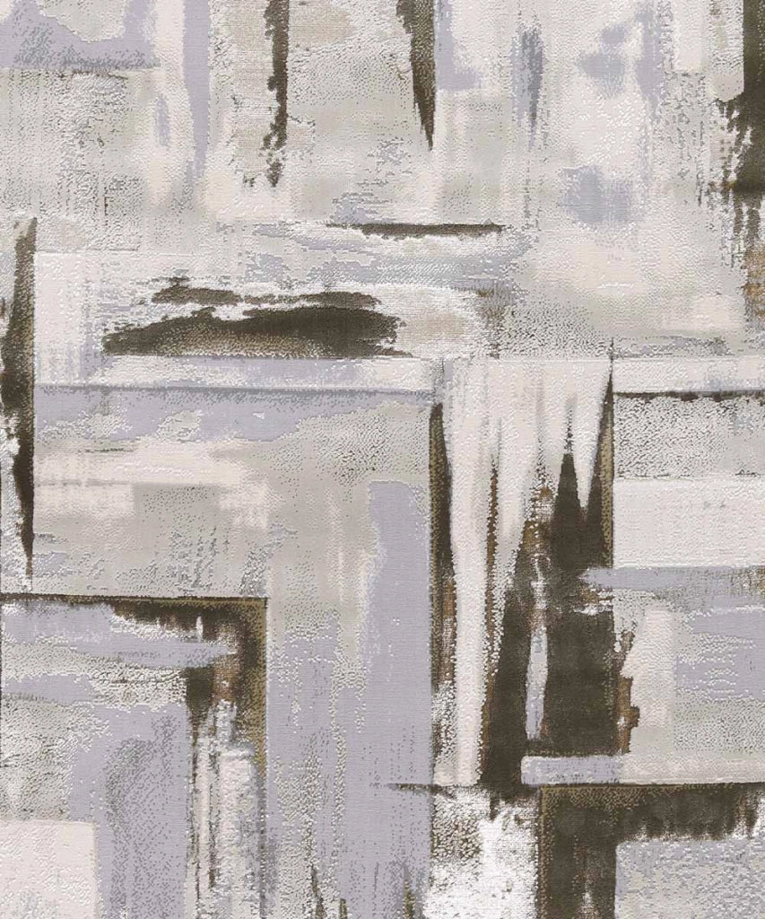 Tappeto NEVADA 9160 grigio e marrone cm.140x200 disegno astratto moderno