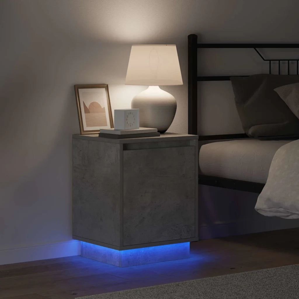 Armadio da Notte Grigio cemento 39 x 34,5 x 50 cm 869600