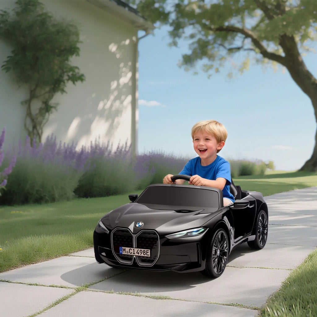 Macchina Elettrica per Bambini 12V con Licenza BMW I4 Nera