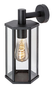 Applique esterno classico E27 nero opaco IP44 Rabalux