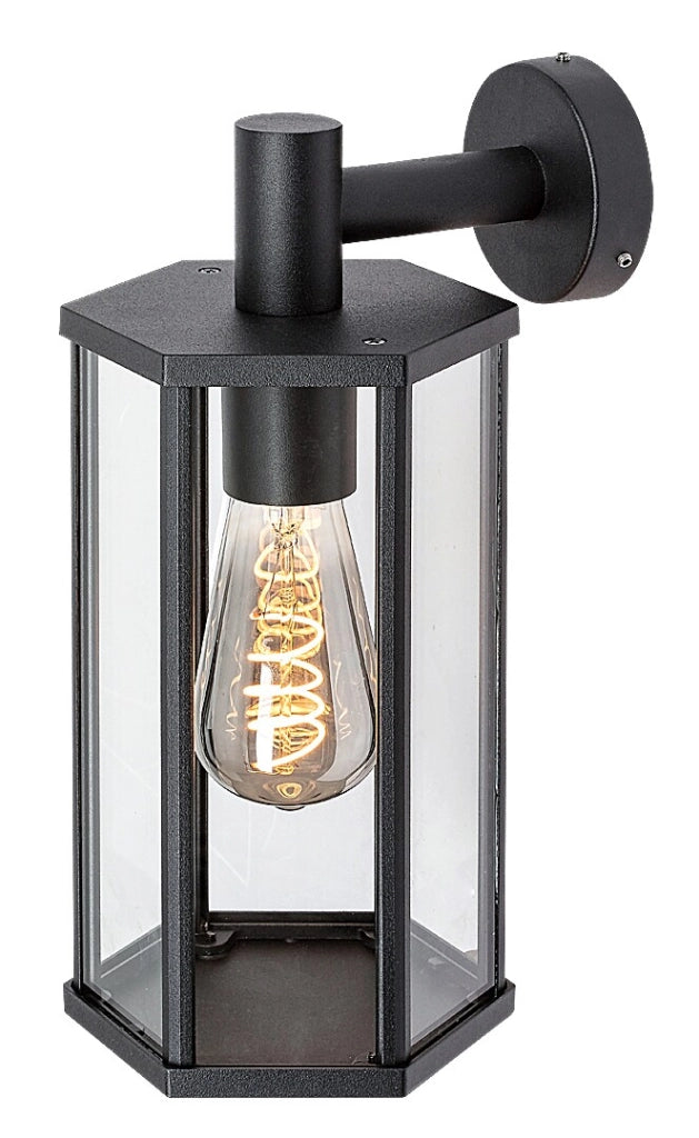 Applique esterno classico E27 nero opaco IP44 Rabalux