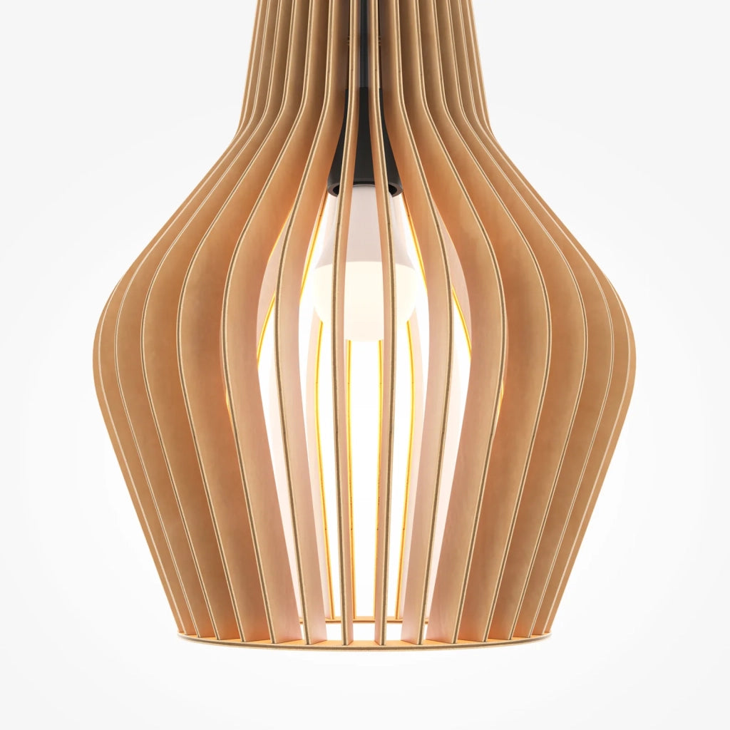 Maytoni Lampada a Sospensione Moderna Roots 1 Luce E27 40W Nero Metallo