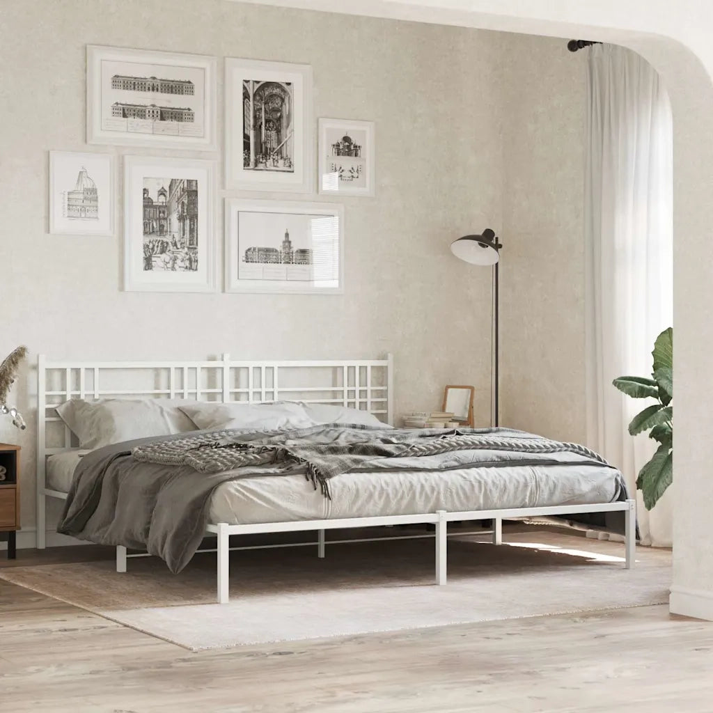 Testiera di Ricambio in Metallo Bianco 180 cm 376409