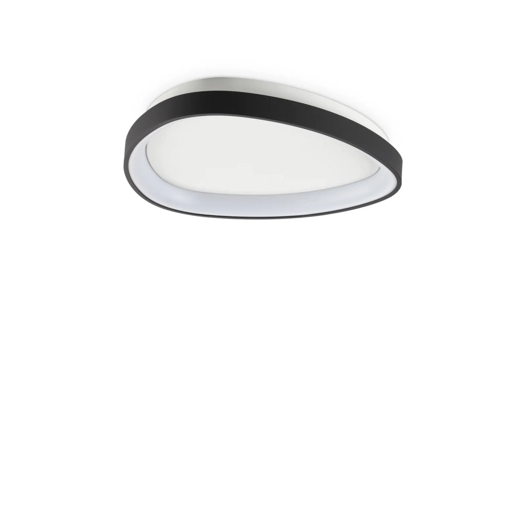 Plafoniera Gemini LED 24W 4000K Nero Con Dimmer Ideal Lux