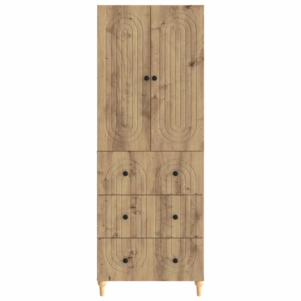 Set di armadi 2 pcs 66 x 34,5 x 90 cm Legno ingegnerizzato
