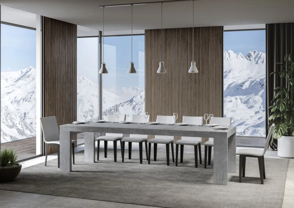 Tavolo Allungabile 200/304x90x77 cm Roxell Premium Cemento