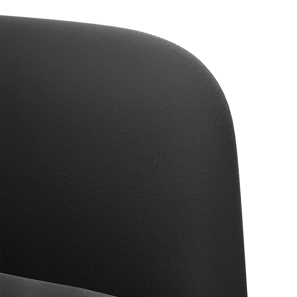 Divano Sedia con Braccioli-Poltrona-Sofa Relax Nero 54 cm in Velluto