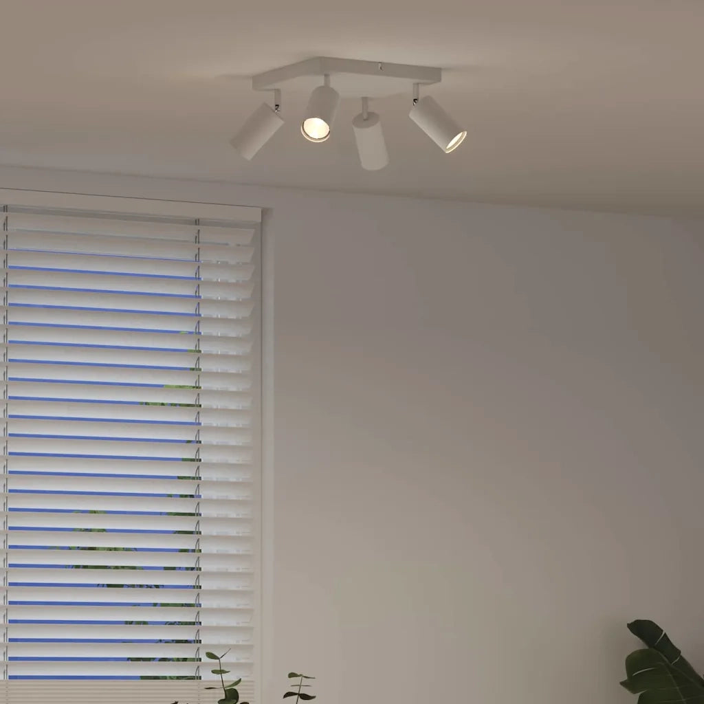 Faretto da soffitto Bianco 26 x 26 x 16 cm Metallo 4108201