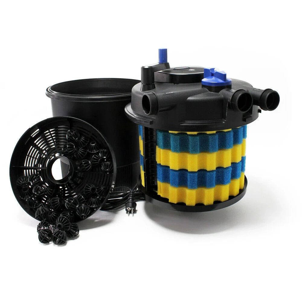 Kit per laghetto da 40.000 litri luce UVC da 36 watt pompa da 10.000 l/h tubo da 10 m kit di filtrazione 16_0001935