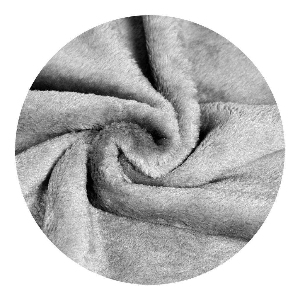 AIO FACTORY Coperta in acrilico 160x200 cm Grigio - Morbida, accogliente, decorativa