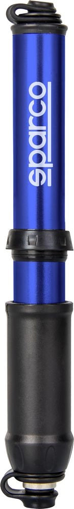 Mini pompa blu per bicicletta in alluminio Sparco