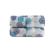 Trapunta Invernale Matrimoniale Stampata in Microfibra 200gr Soffioni Blu