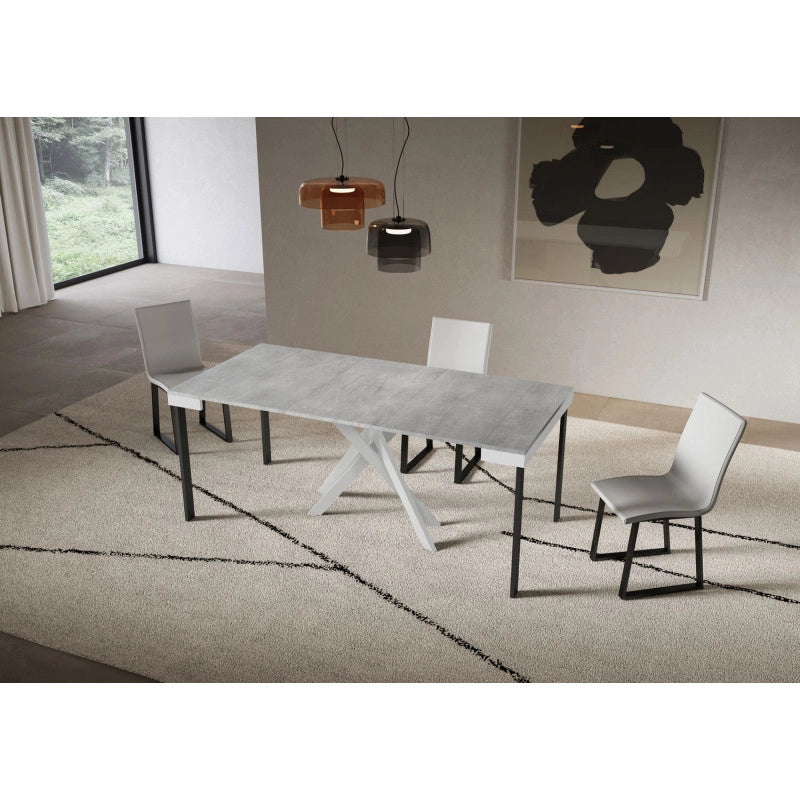 Consolle allungabile 90x40/196 cm Saki Small Evolution - Cemento