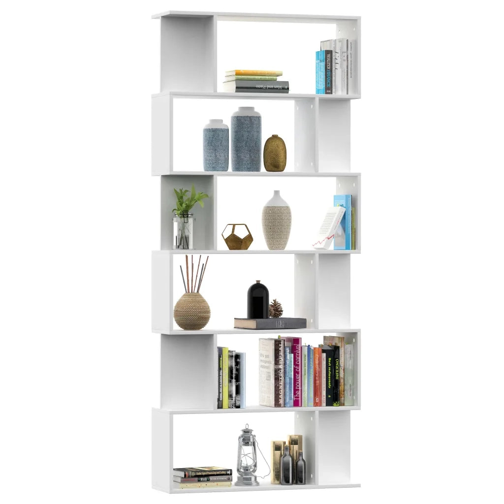 Libreria/Divisorio Bianco 80x24x192 cm in Legno Ingegnerizzato 800090