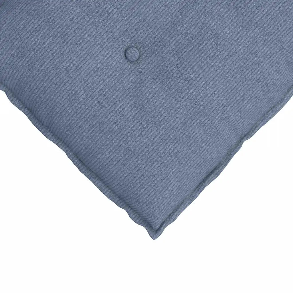 Cuscino per Schiena | Cuscino dorsale Blu 200 x 50 cm Tessuto in Cords