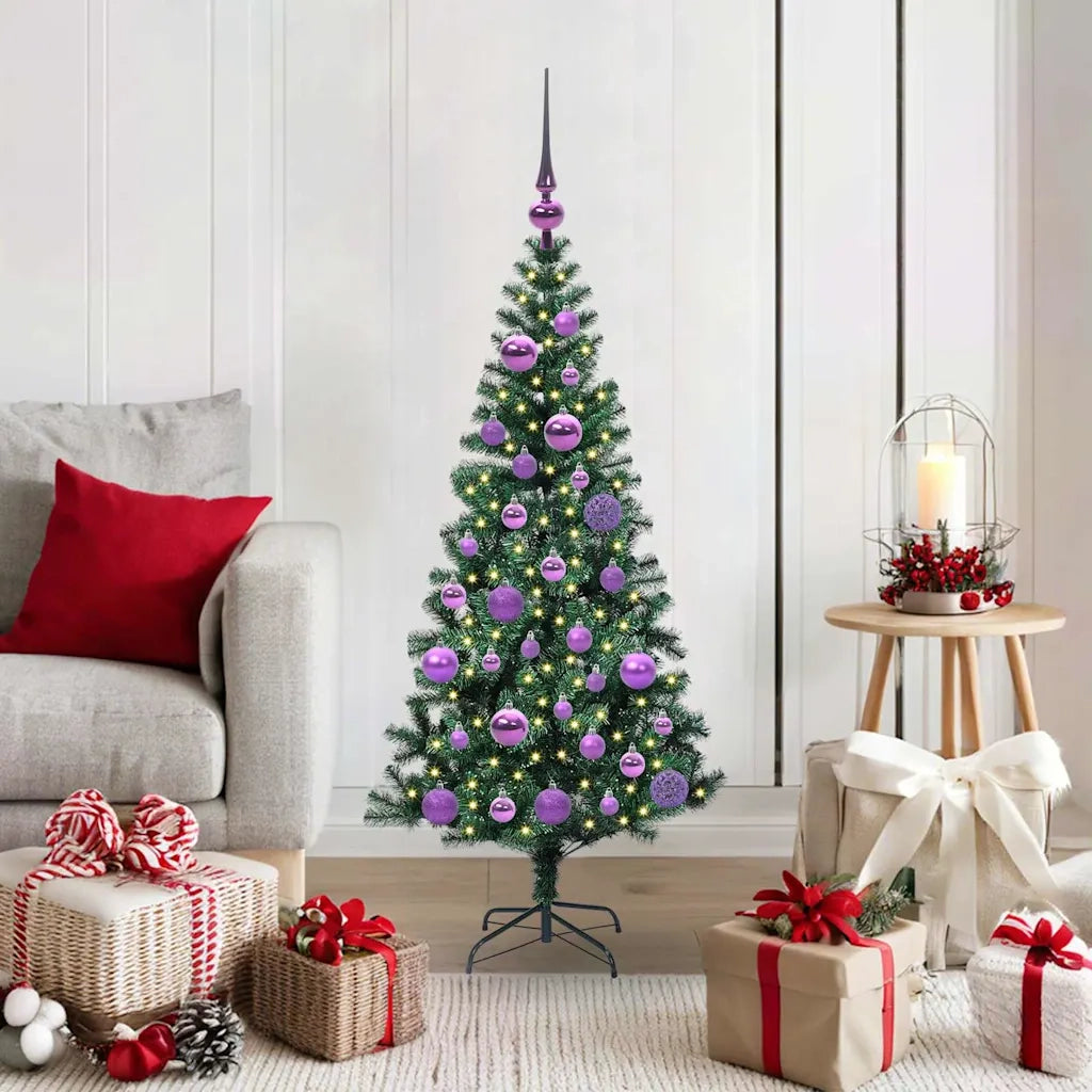 Albero di Natale artificiale con luci integrate Verde 120 cm 3396742