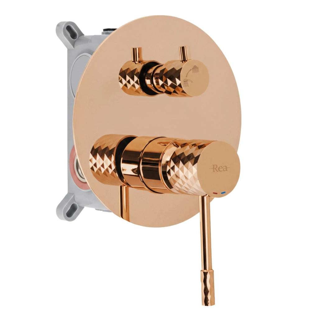 Set Doccia Da Incasso Rea Lungo Diamond Copper + Box