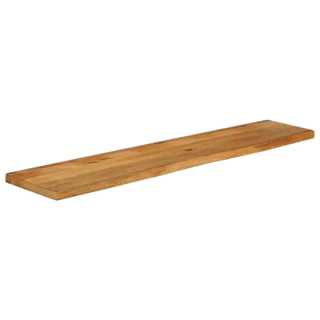 Piano Tavolo | Superficie Tavolo | Piano Scrivania Bordi Vivi 160x20x3,8cm in Legno Massello di Mango
